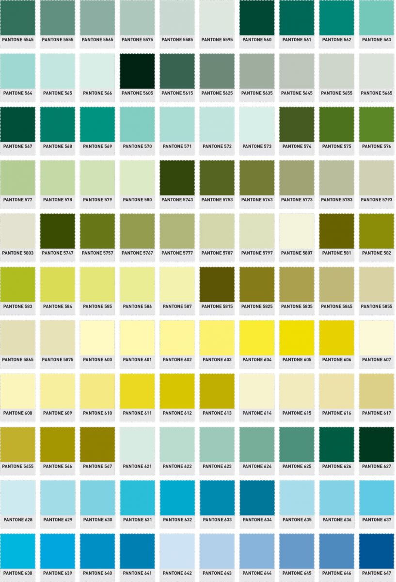 Pantone Colour Chart 8