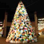 Cool printed bag christmas tree