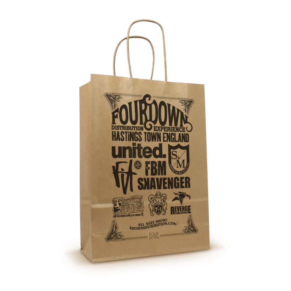Branded Carrier Bags Custom Printed Carrier Bags