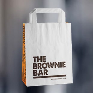 The Brownie Bar Printed Flat Handle Bag