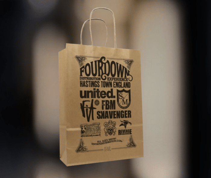 Twisted Handle Printed Paper Bags