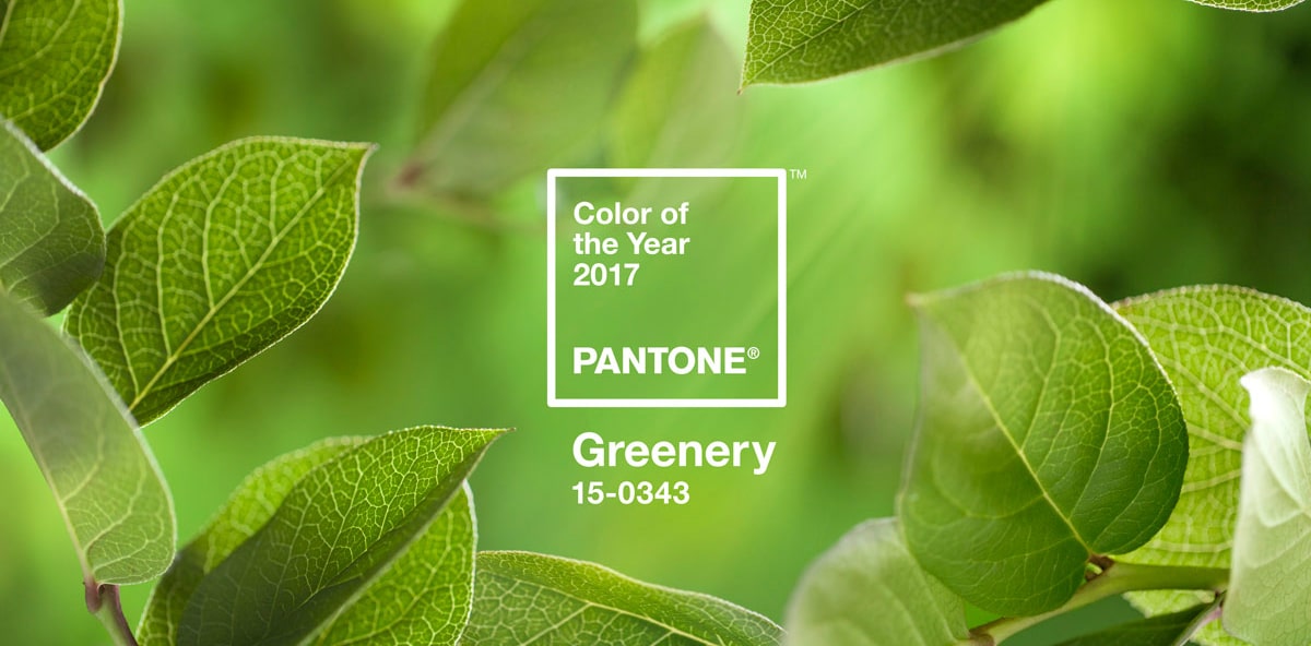 pantone greenery