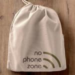 No Phone Zone Fabric Carrier Bag