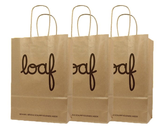 loaf printed bags