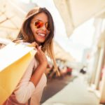 Image of a women holding shopping bag