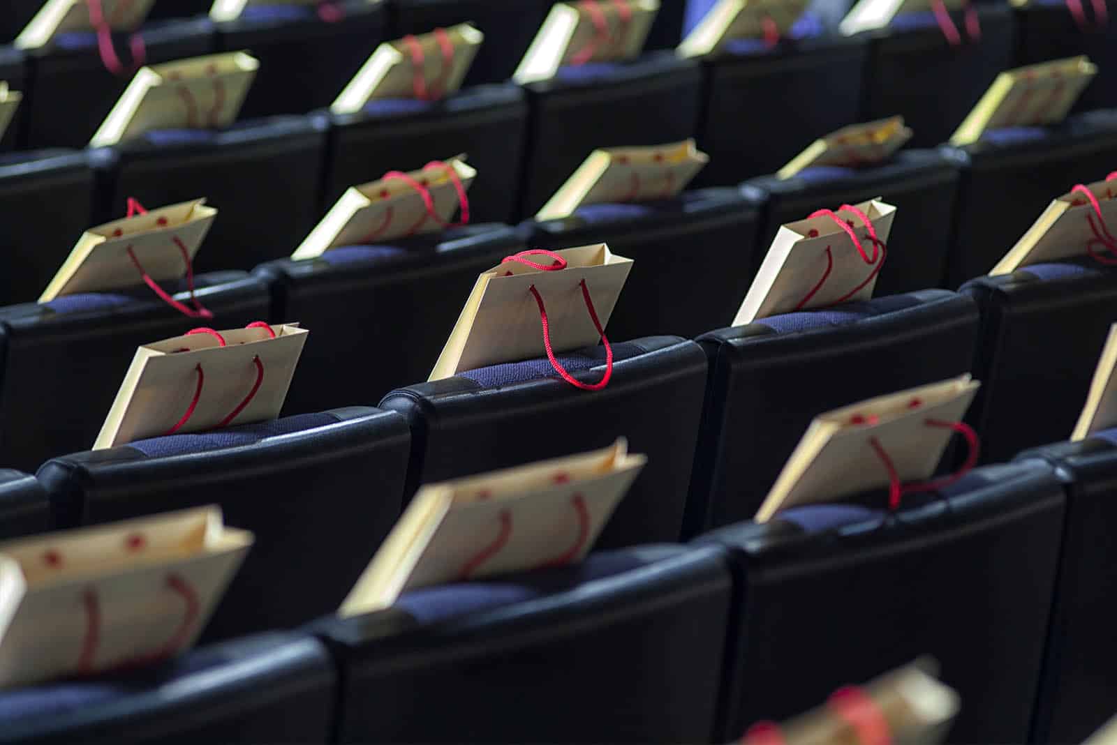 Eco Friendly Goody Bags on Seats