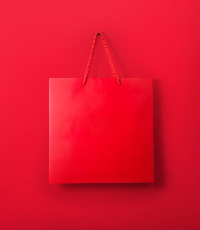 Red paper bag