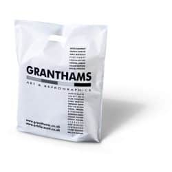 Granthams white patch handle bag