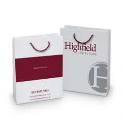 Highfield white paper bag