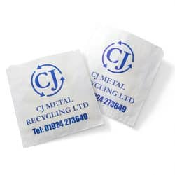 CJ Metal Recycling plastic sleeve