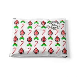 Christmas theme white mail bag