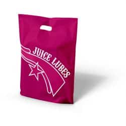 Juice lubes pink patch handle bag