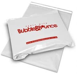 Bubble and bounce white mail bag