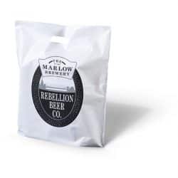 Marlow brewery white punched handle bag