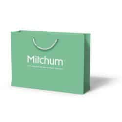 Mitchum green paper bag