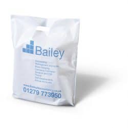 Bailey white punched handle bag