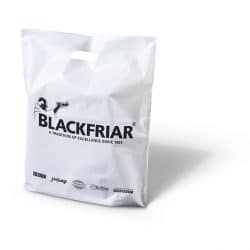 Blackfriar white punched handle bag