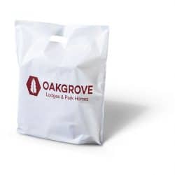 Oakgrove white punched handle bag