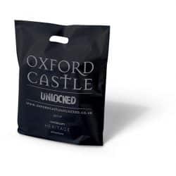Oxford castle black punched handle bag