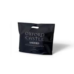 Oxford castle black punched handle bag