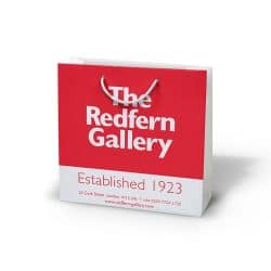 Redfern gallery red and white paper bag