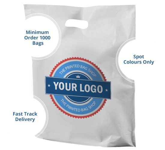 Printed Punched Handle Plastic Bags