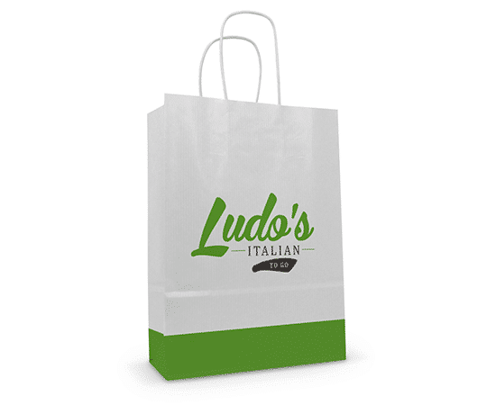 Twisted Handle Printed Paper Bags