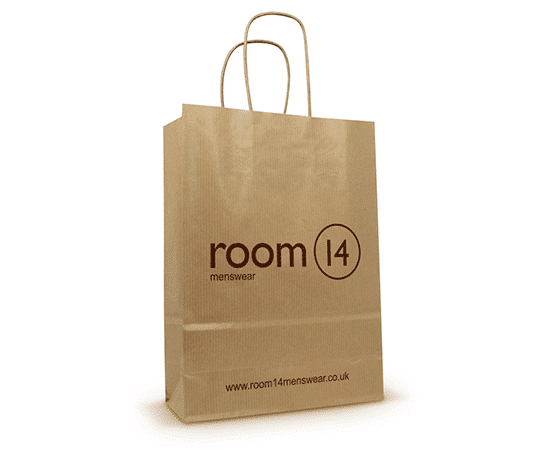 Twisted Handle Printed Paper Bags