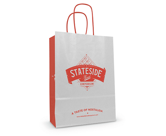 Twisted Handle Printed Paper Bags