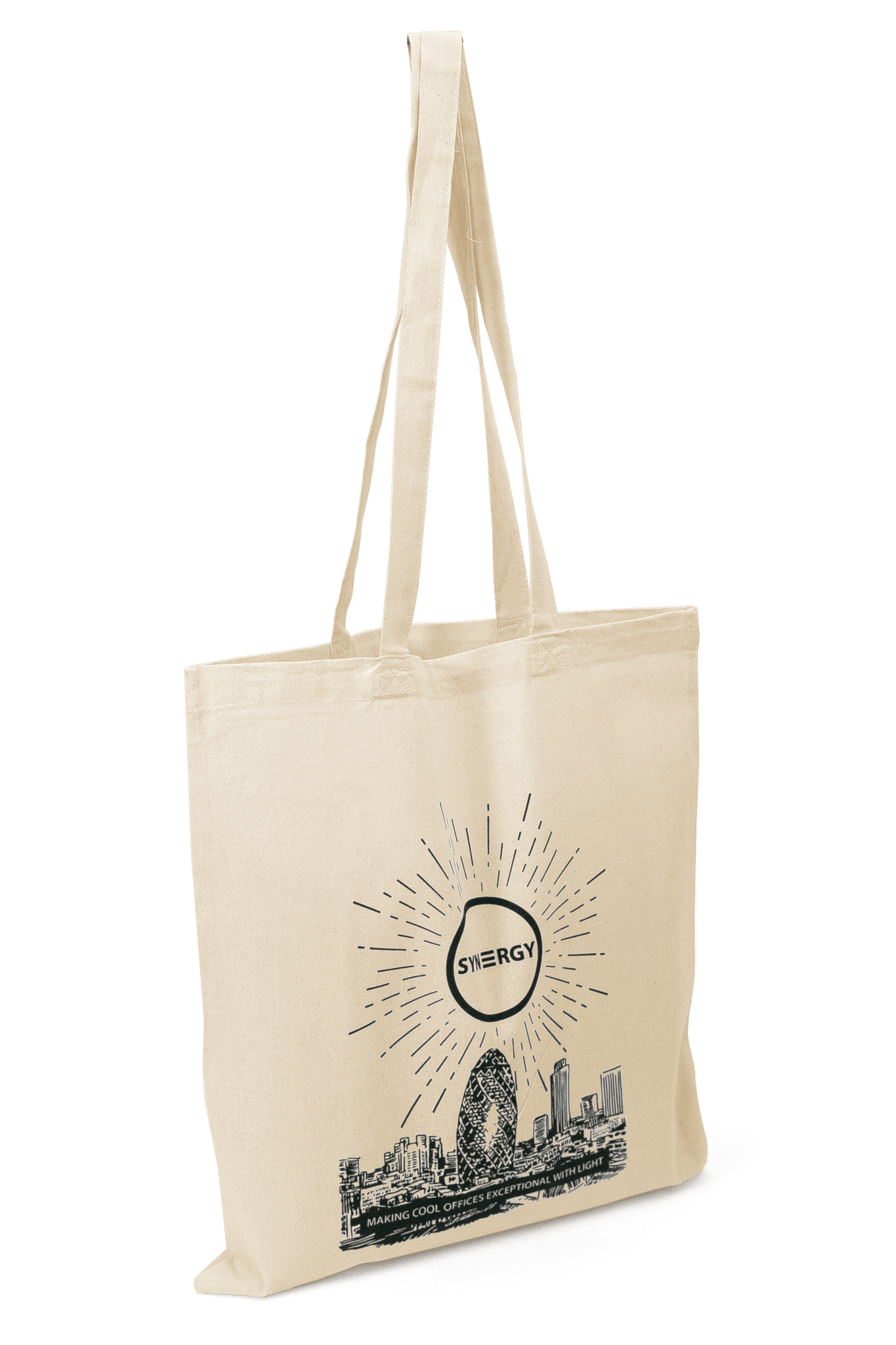 cream design jute bag