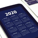 2020 Calendar on Tablet