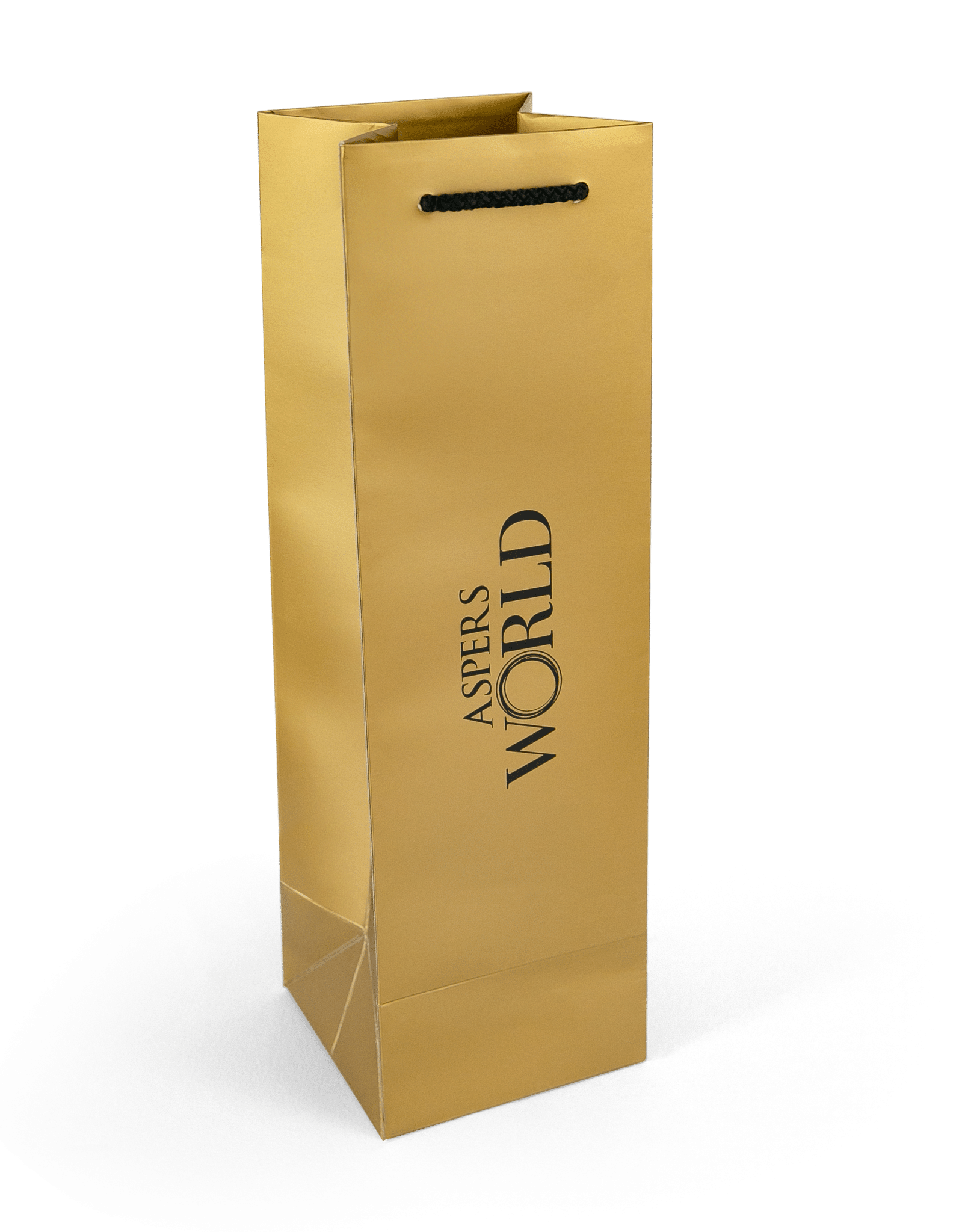 Aspers world golden champagne bag