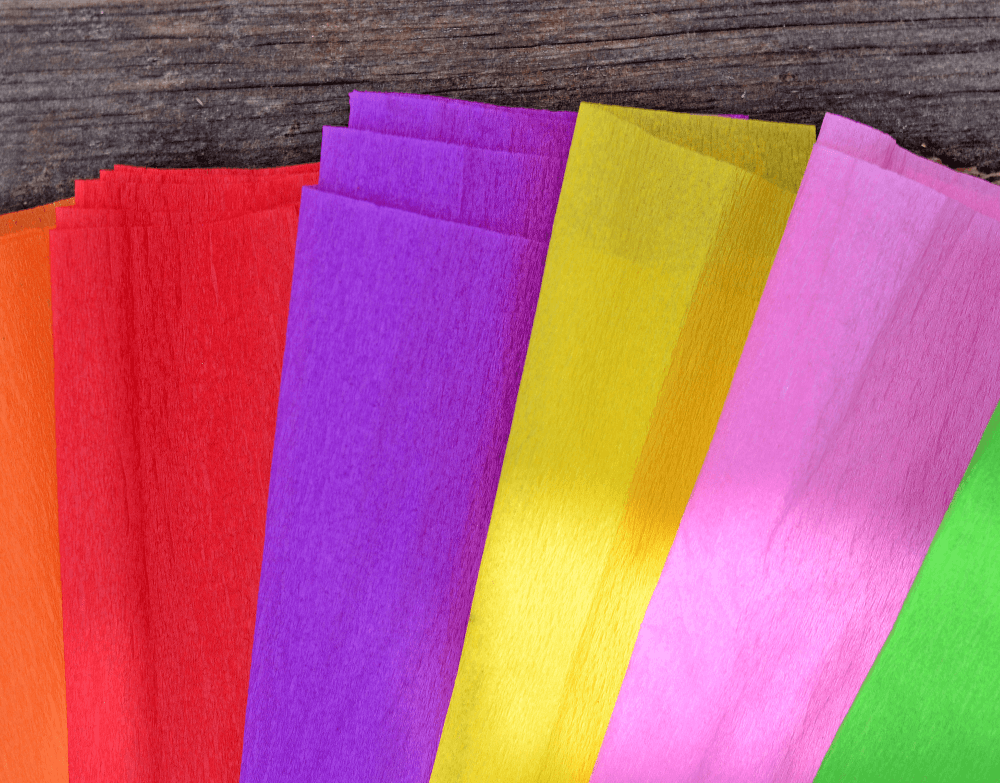 colourful tissue paper