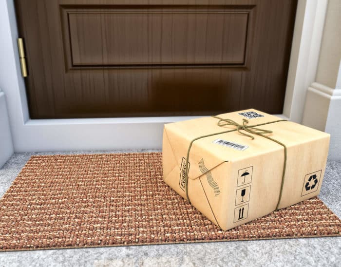 parcel outside door